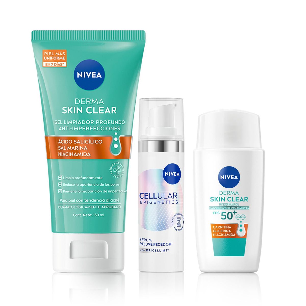 NIVEA - NIVEA Serum Epigenetics+Gel+Protector Derma Skin Clear