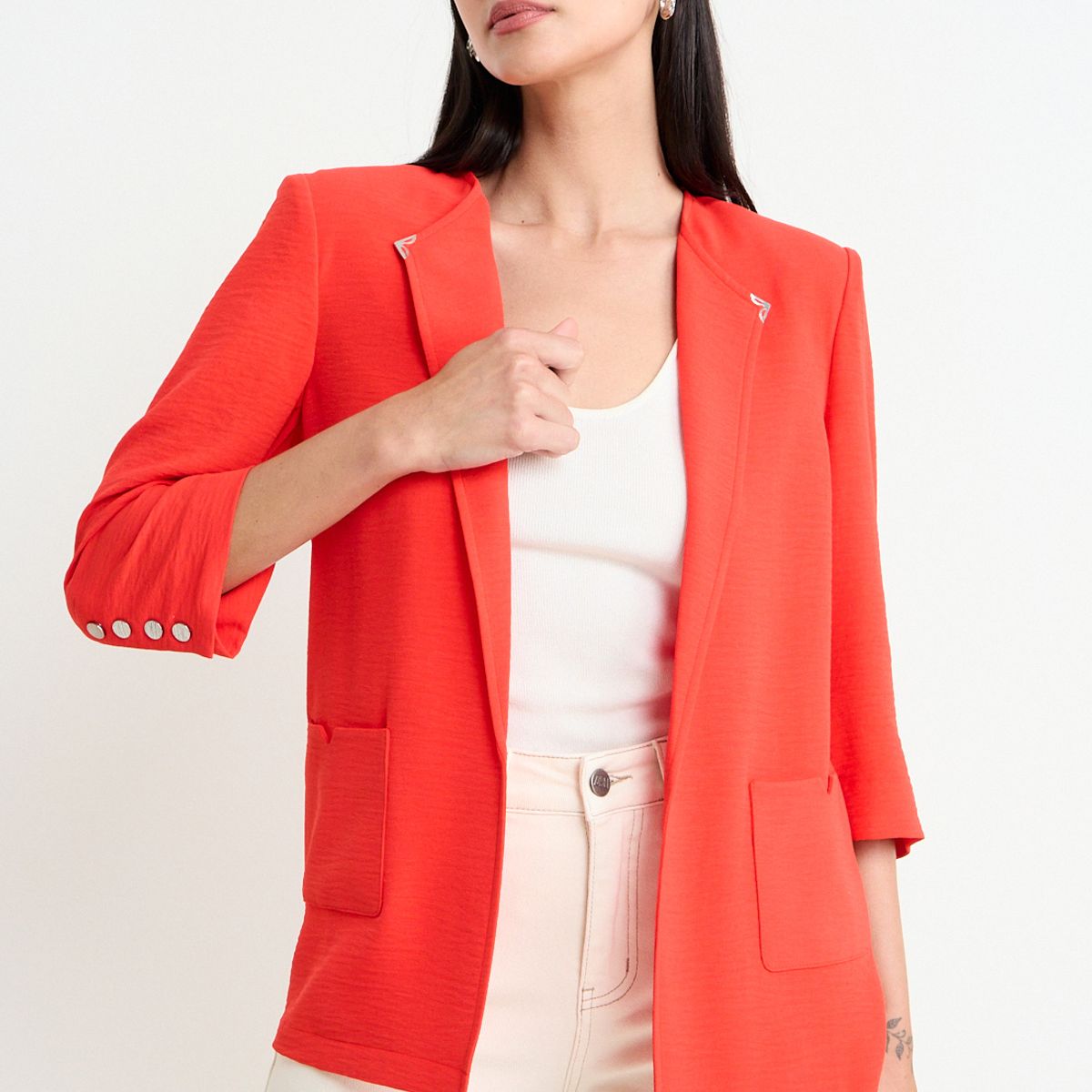 ASH - Blazer Liso Mujer Rojo Ash