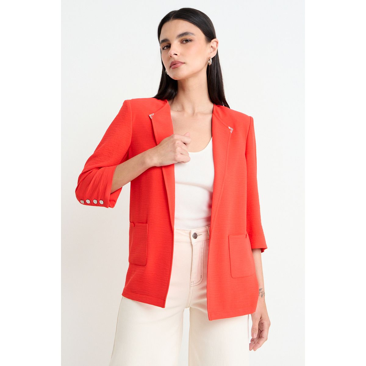 ASH - Blazer Liso Mujer Rojo Ash
