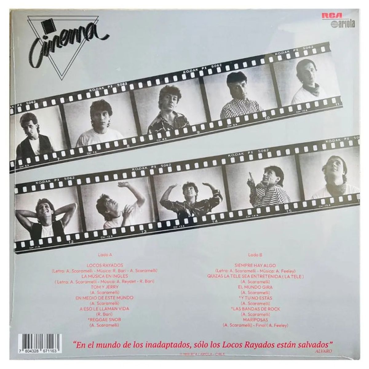 HITWAY MUSIC - CINEMA - LOCOS RAYADOS 2025 - VINILO