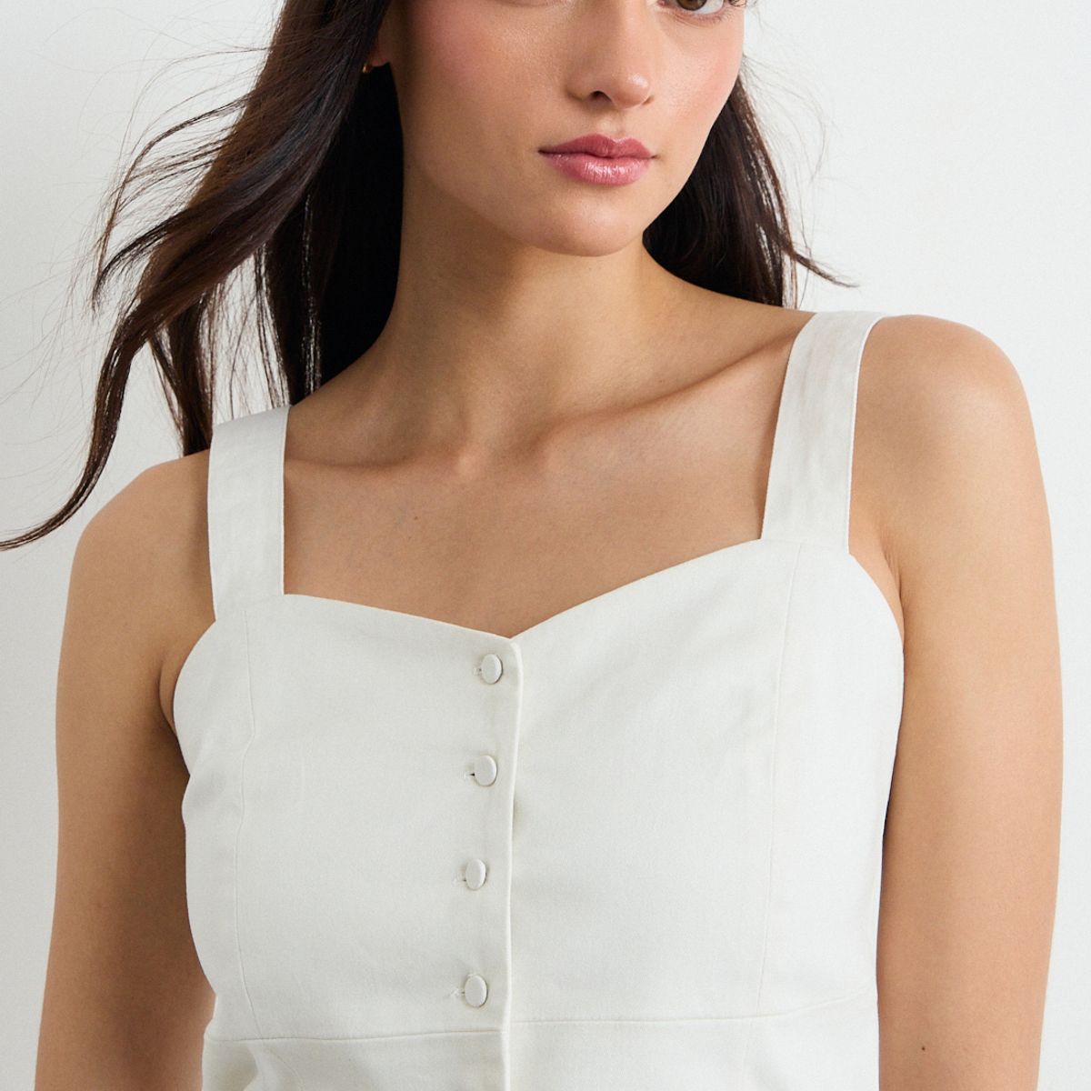 IO - Blusa Lisa Mujer Crudo Io