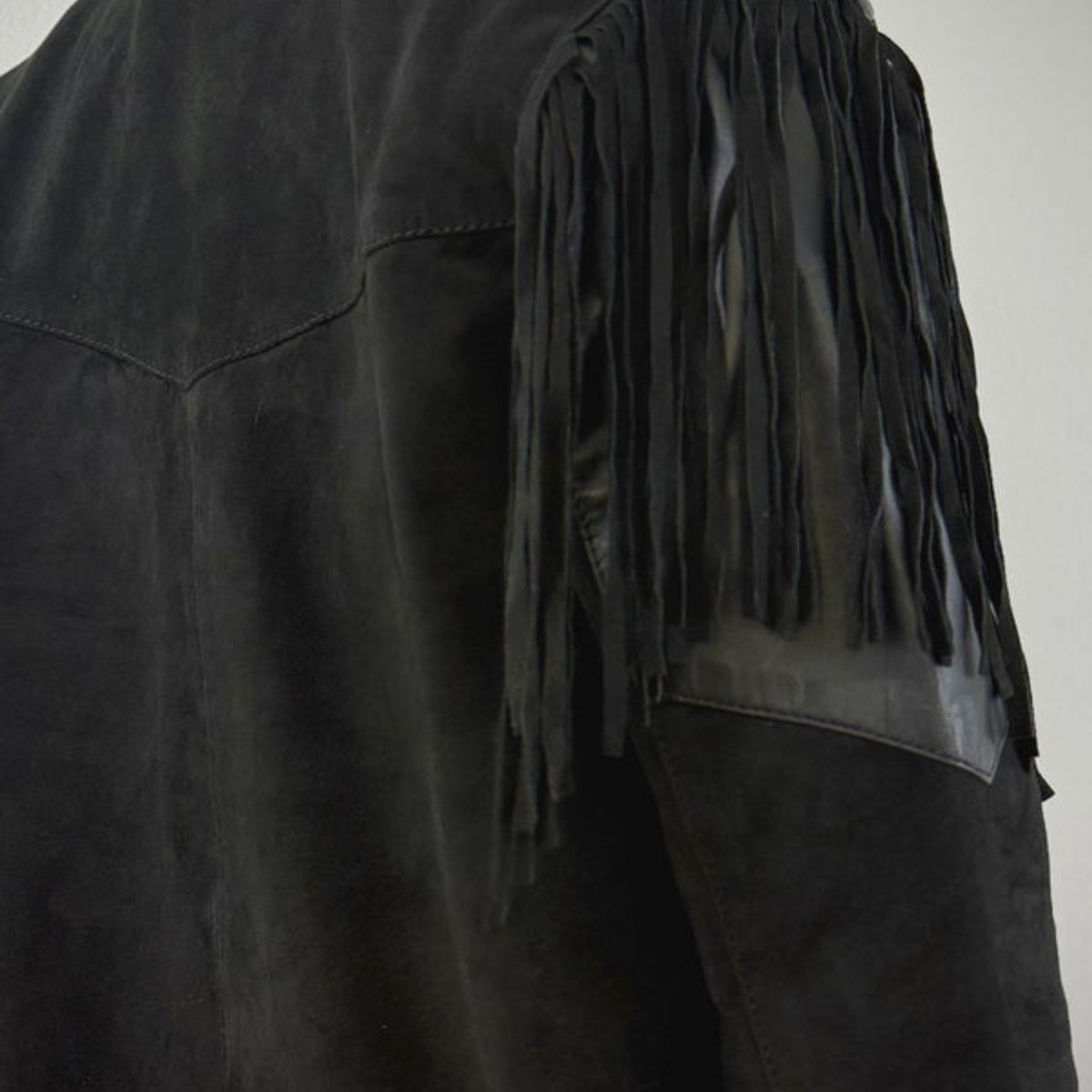 HER - Chaqueta de Gamuza con flecos