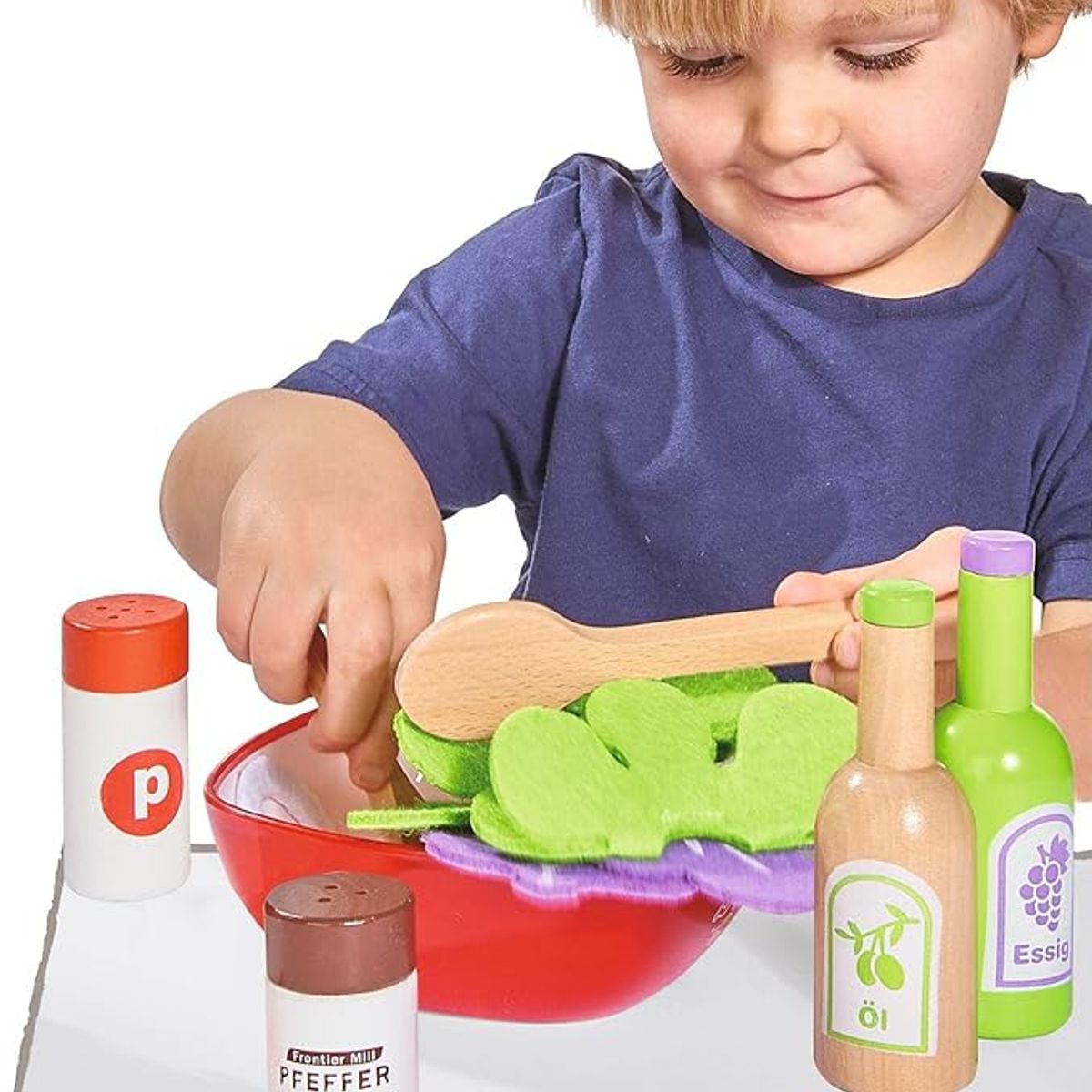 GENERICO - JUEGO KIT ENSALADA DE MADERA