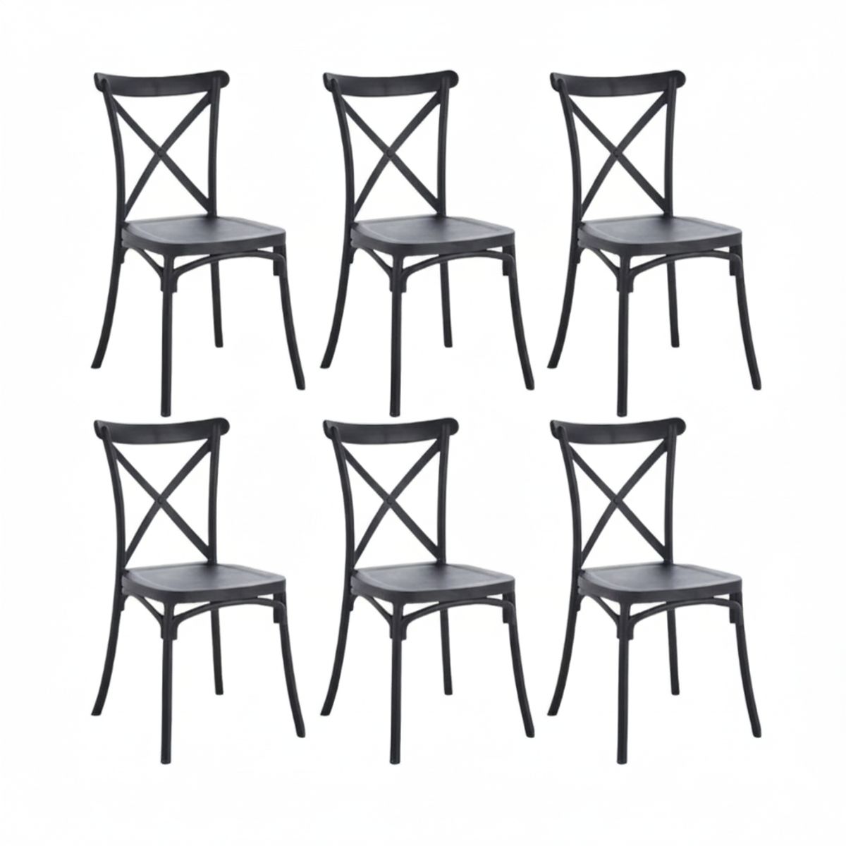 HABITA2 CHILE - Pack 6 silla sena polipropileno