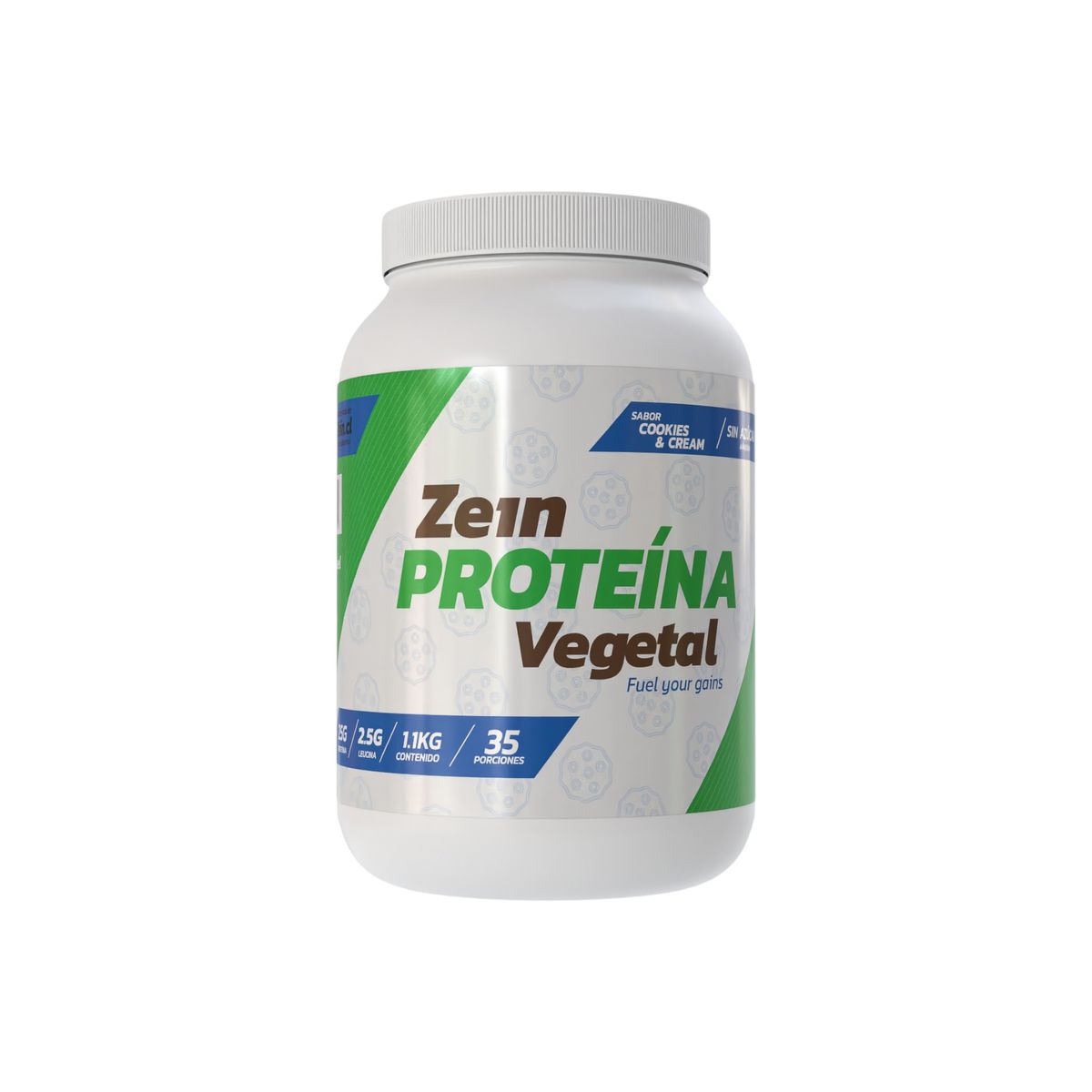 ZEIN - PROTEINA VEGETAL 1,1KG 35 PORCIONES COOKIES & CREAM - ZEIN