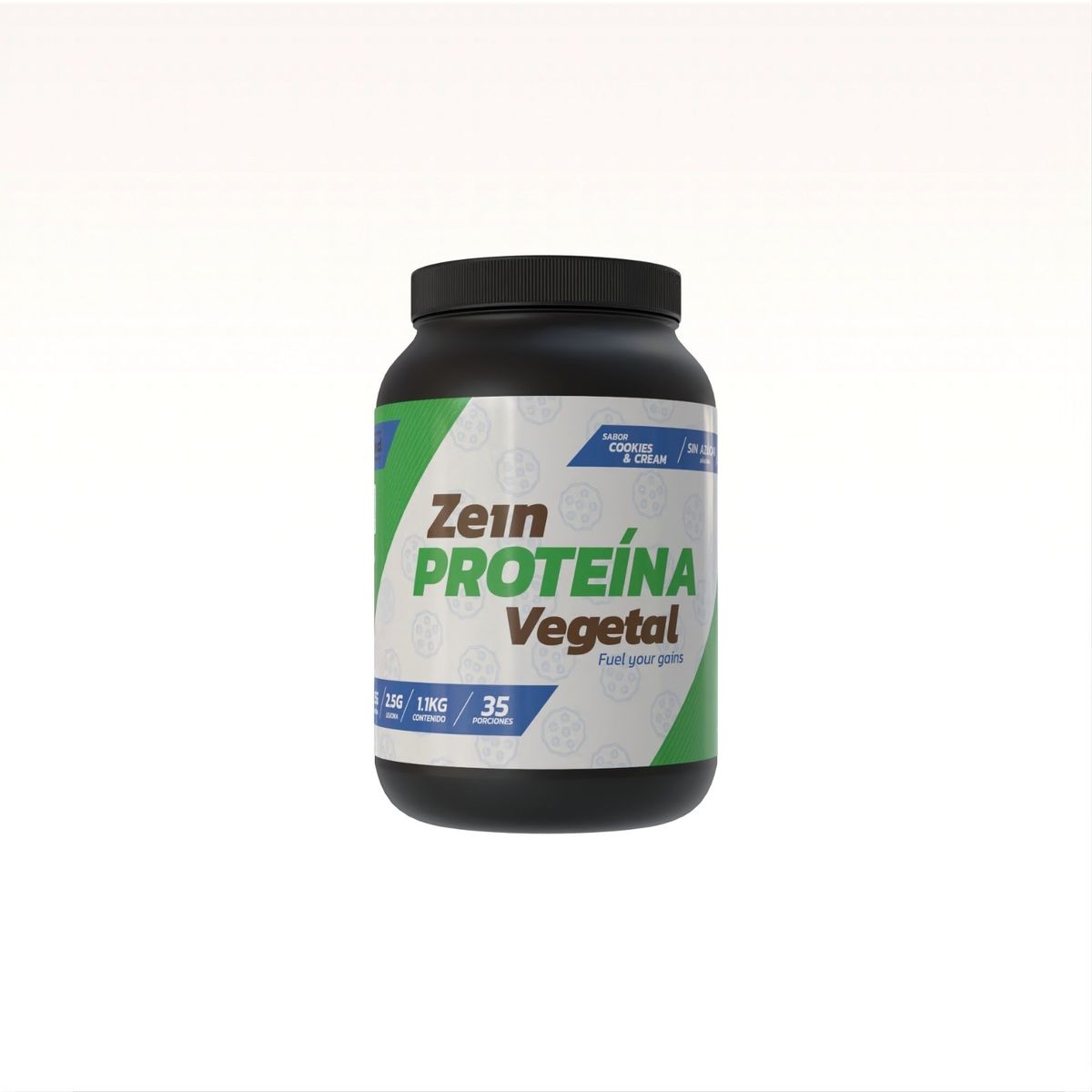 ZEIN - PROTEINA VEGETAL 1,1KG 35 PORCIONES COOKIES & CREAM - ZEIN