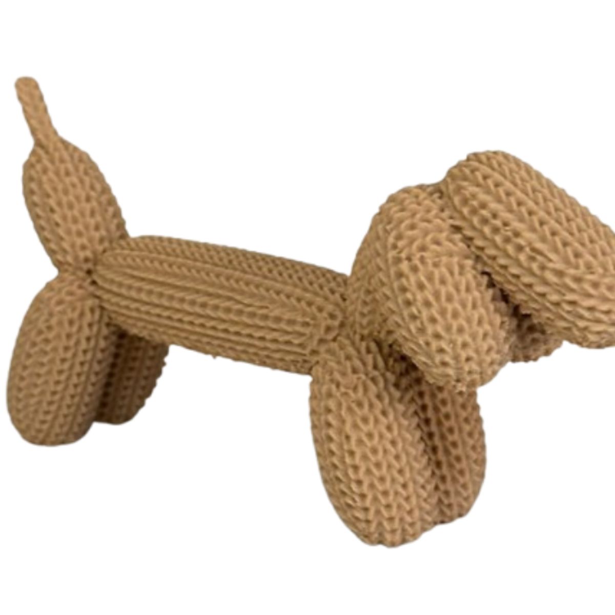 GENERICO - Figura Decoración- Perro Salchicha de Globo Tejido