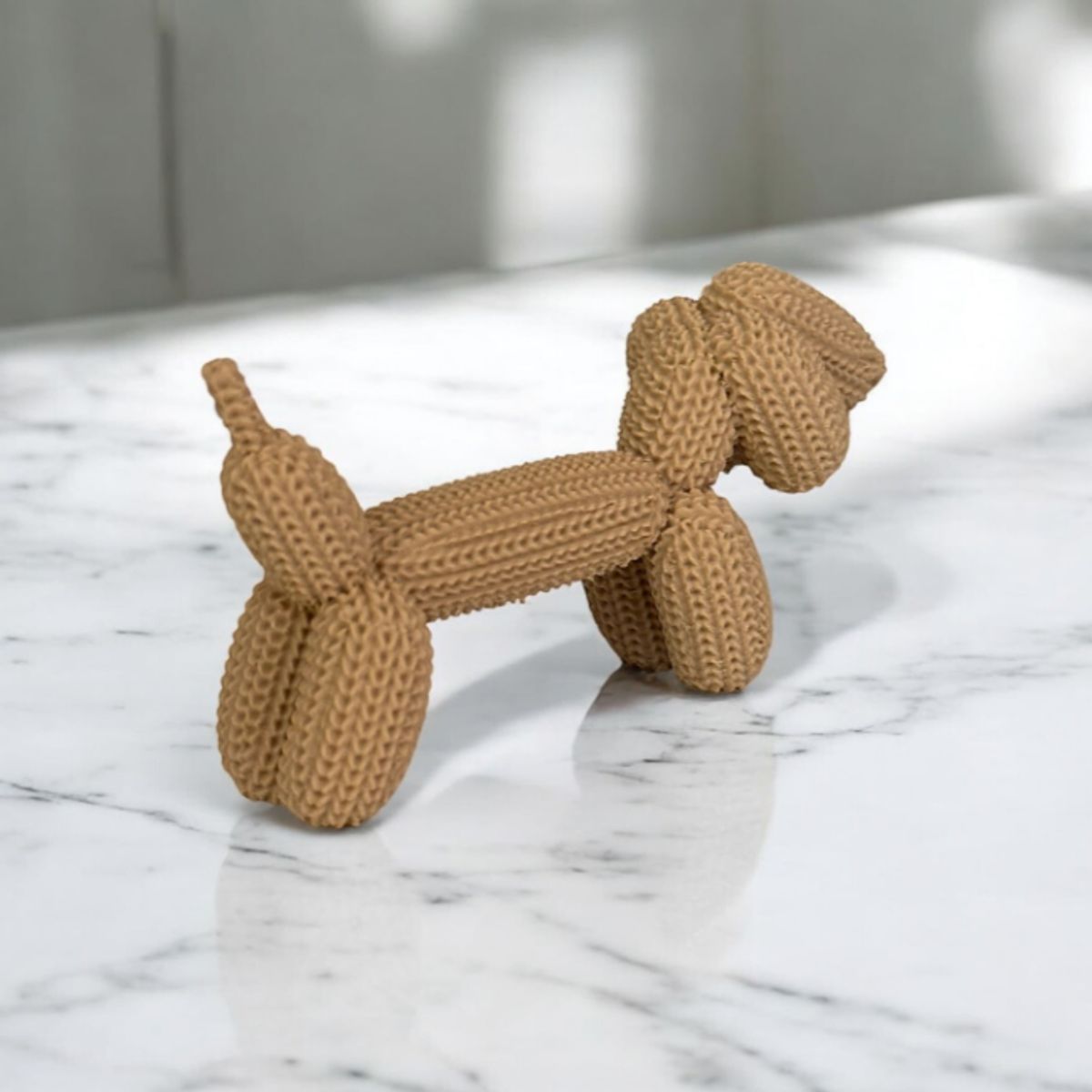 GENERICO - Figura Decoración- Perro Salchicha de Globo Tejido