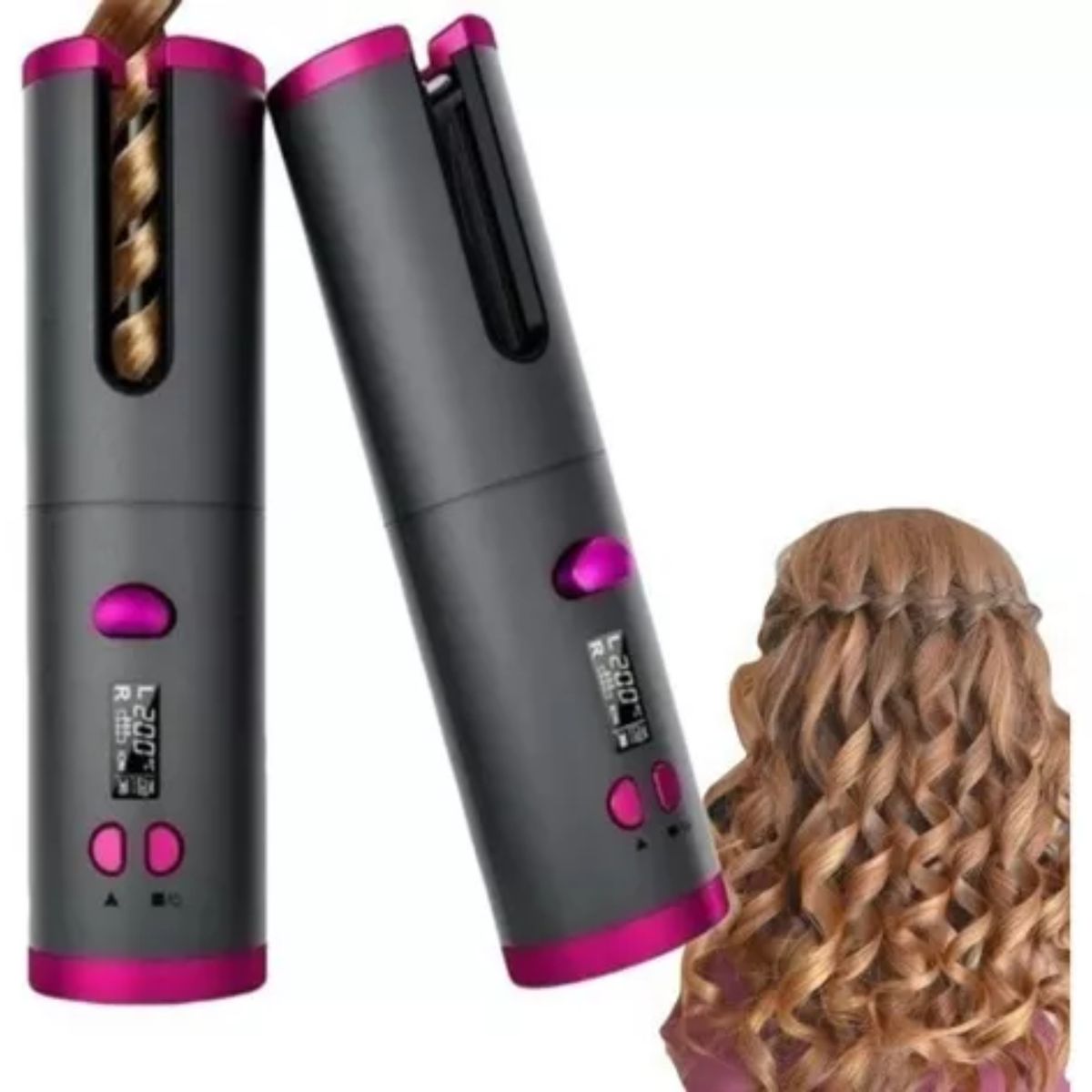 GENERICO - Rizador de Cabello Automático Inalámbrico con Tecnología Turmalina - Rizos Perfectos en minutos