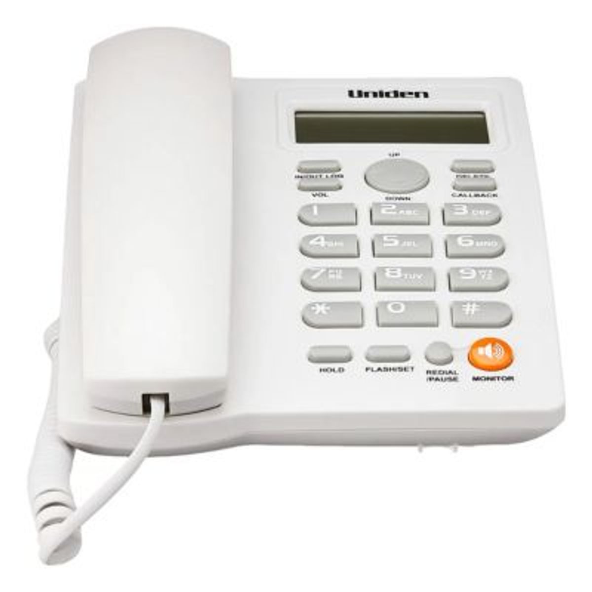 UNIDEN - Teléfono Uniden AS7413 Sobremesa Red Fija Color Blanco