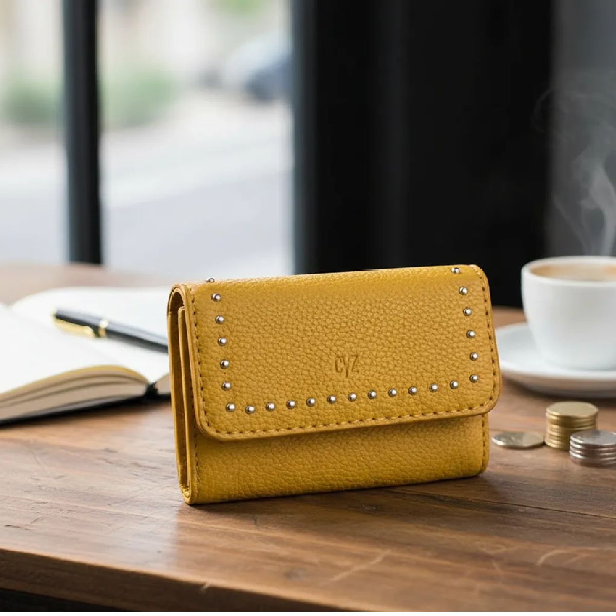 CYZONE - Monedero Cyzone Selma De Cuero Elegante Y Compacto