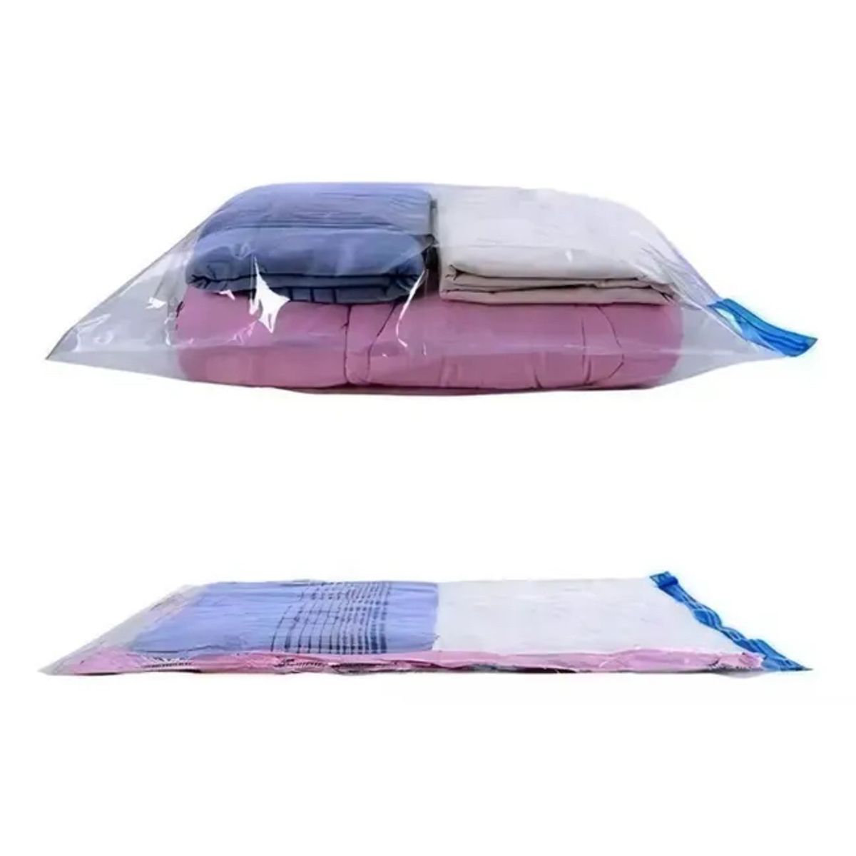 MOVI - Pack 6 Bolsas para Guardar Ropa al Vacio 60x80 - Ahorro de espacio