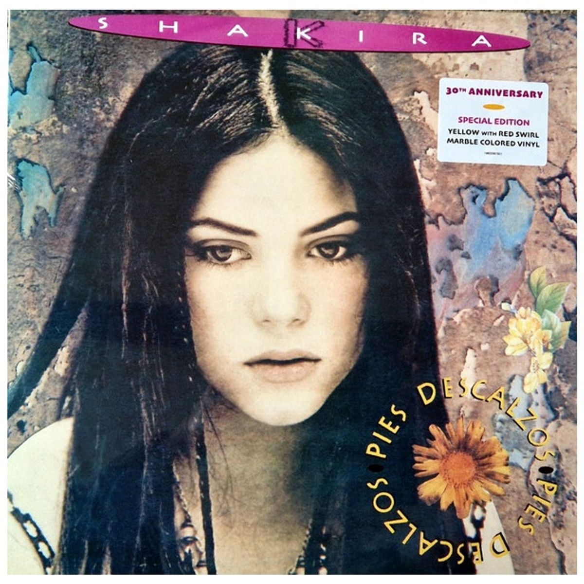 GENERICO - SHAKIRA - PIES DESCALZOS (30TH ANNIVERSARY YELLOW RED VINYL) / VINILO