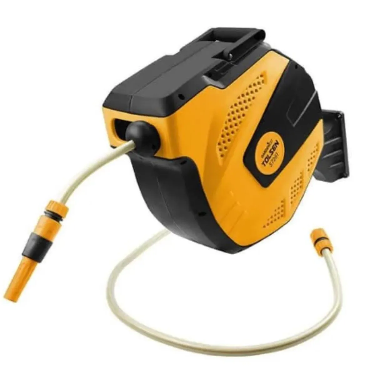 TOLSEN - Manguera carrete retráctil automatico 15mts. 57261 Tolsen