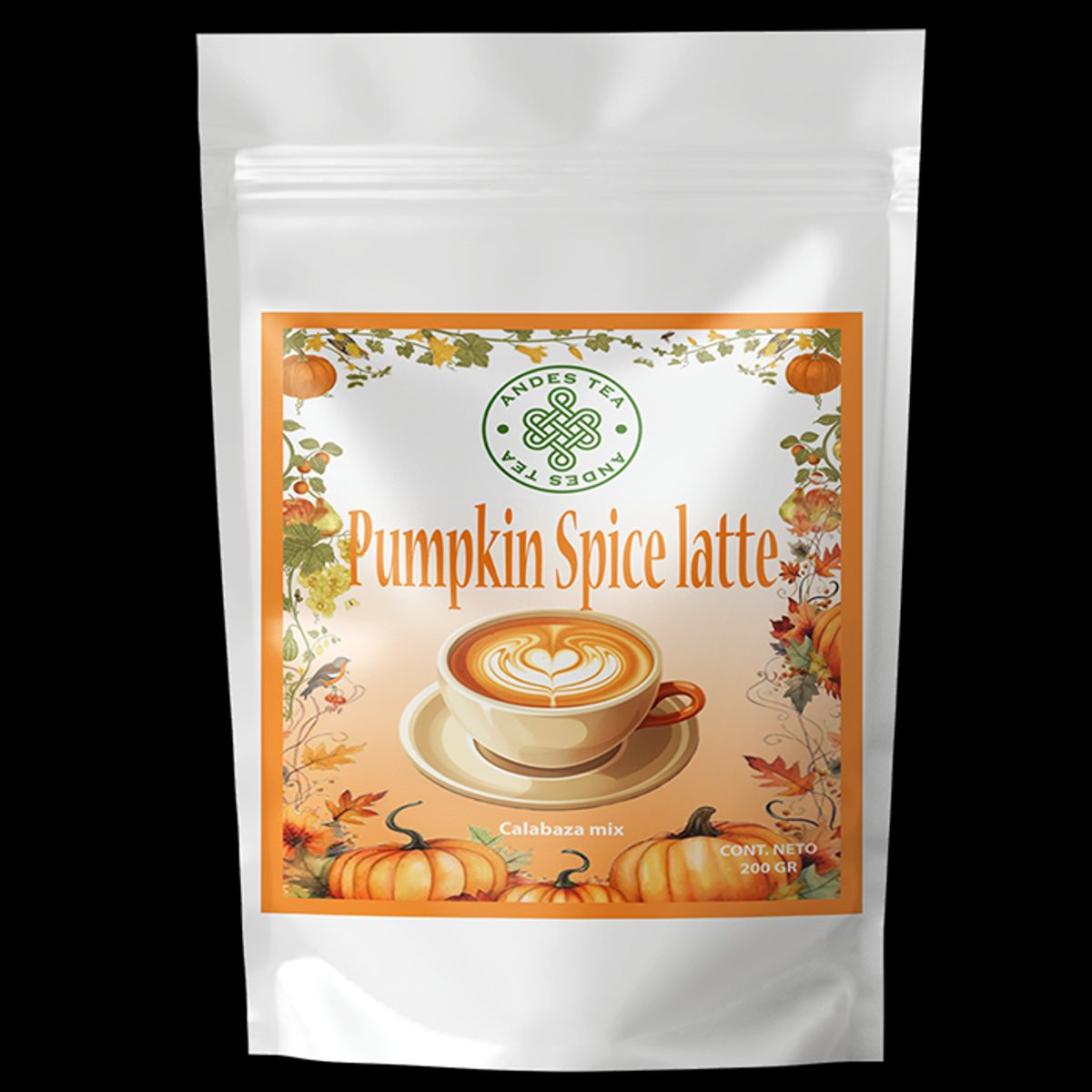ANDES TEA - Pumpkin Spice Latte  Sabor otoñal en cada sorbo 200gr