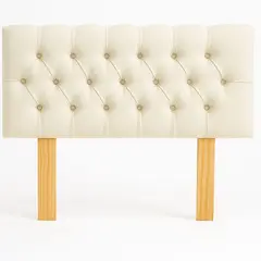 GENERICO - Respaldo 2 Plazas Classic Line Buttons Crudo Lino