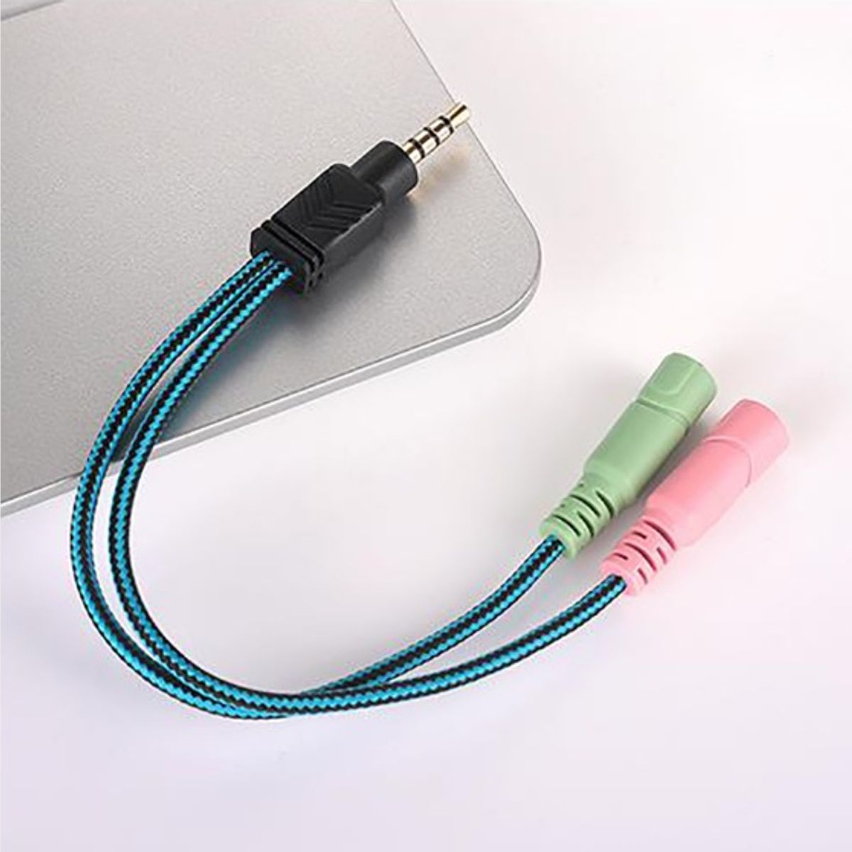 KOTION EACH - Cable adaptador 35 mm 2‑en‑1 AudioMicrófono