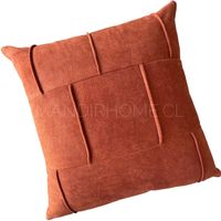 Funda de Cojín Puro Terracota Cuadrada