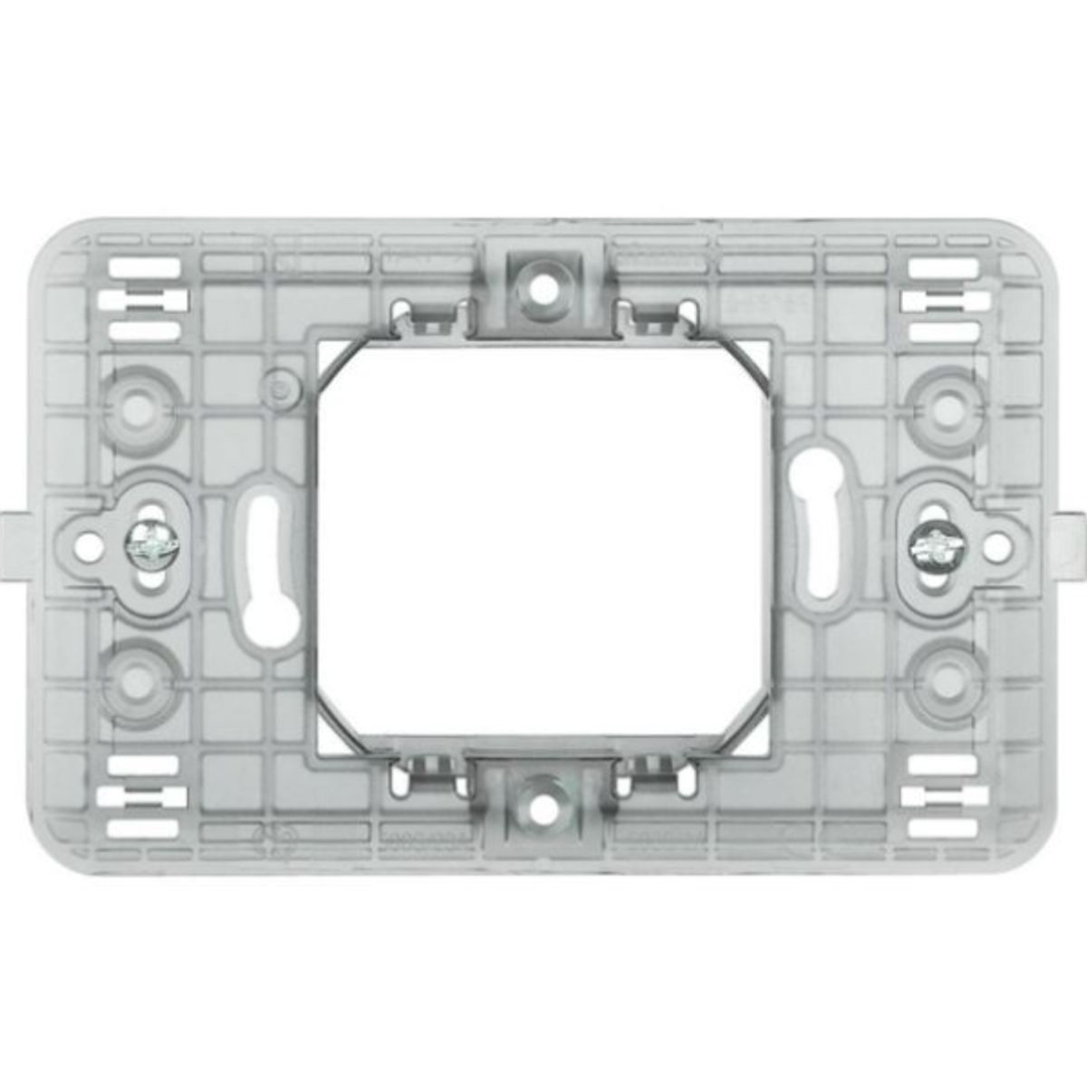 BTICINO - Soporte Plastico 2 Puestos P-Modulo Cuadrado Bticino Matix