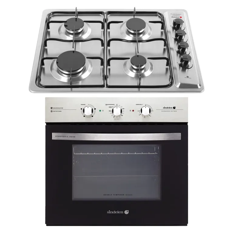 SINDELEN KIT-137 Horno Empotrado Eléctrico HE-7200IN + Encimera Gas Licuado CEG-4600IN