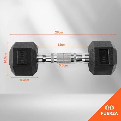 Imagen 2 del producto Par Mancuernas 5kgr Engomadas Para Ejercicios En Casa Pesa Color Negro