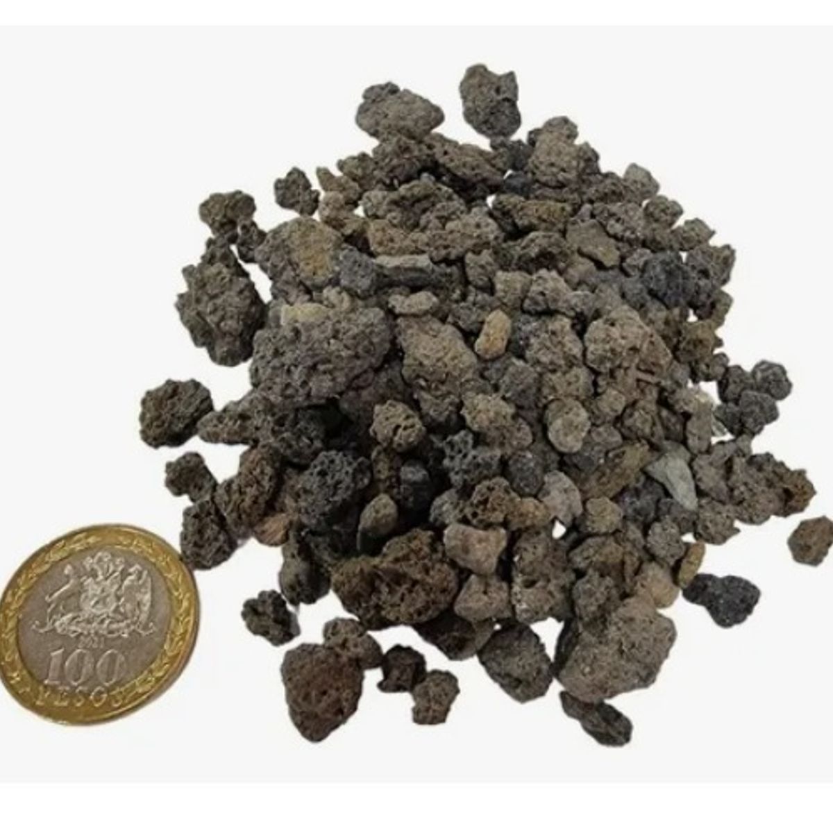 GENERICO - PIEDRA VOLCANICA NATURAL  PARA SUSTRATO, TAMAÑO GRAVILLA . (5 LITROS)