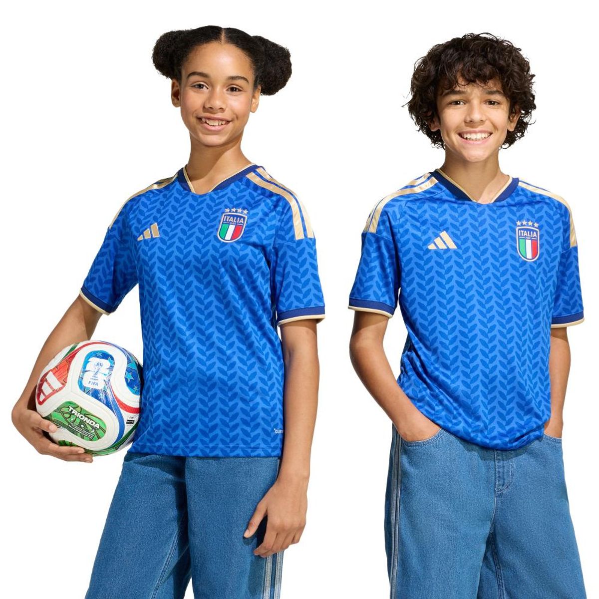 ADIDAS - Camiseta Fútbol Italia Home Unisex niño