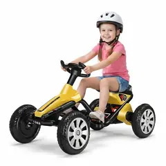 GENERICO - Go Kart Racing A Pedales Infantil Amarillo