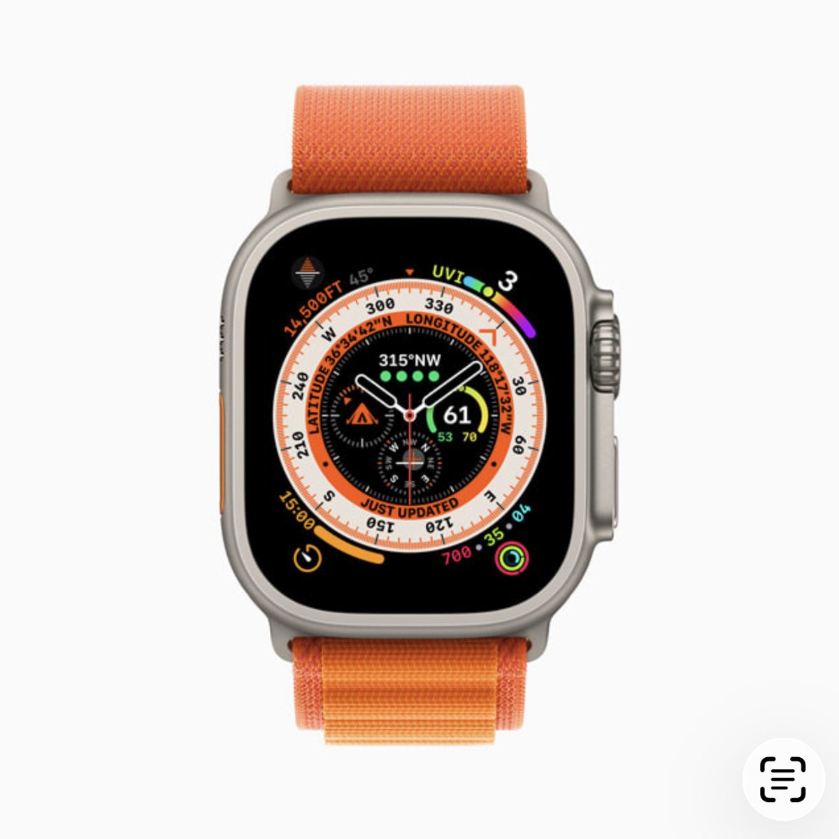 GENERICO - Correa Alpine Para Apple Watch 42 44  454649MM Y Ultra Naranja C