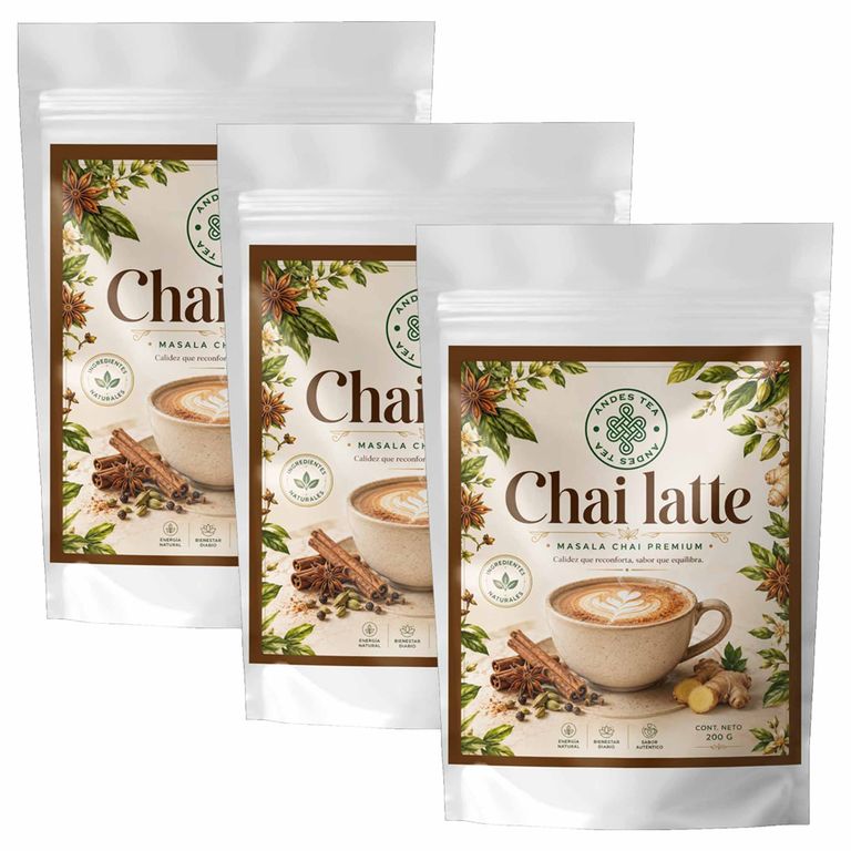 Chai Latte 200gr c/u  Pack 3 unidades