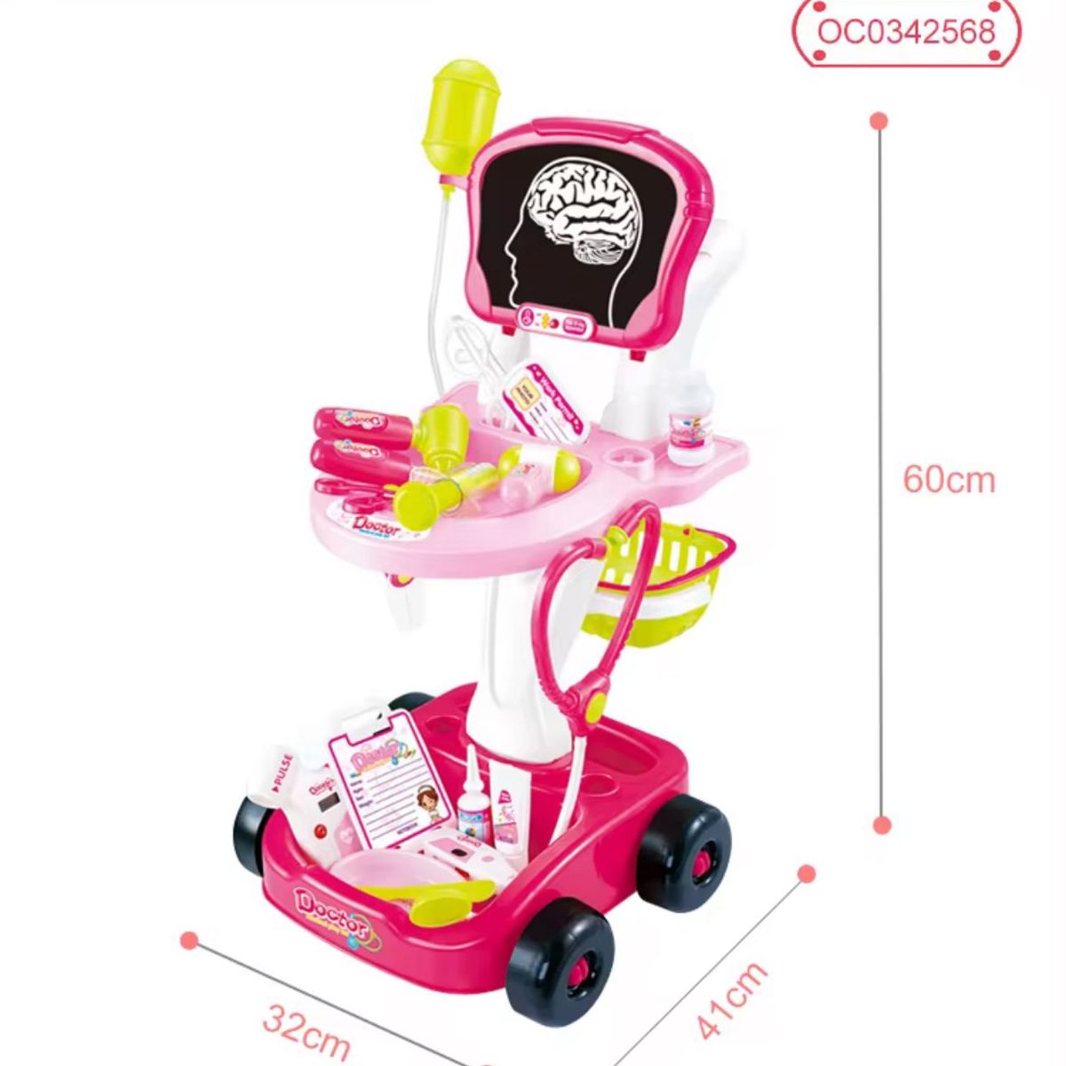 GENERICO - Carro Doctor Juguete Didáctico Juego De Roles Niños Rosado