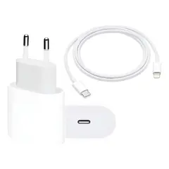 DURATECH - Cargador + Cable Para iPhone Caja Blanca 20w Original