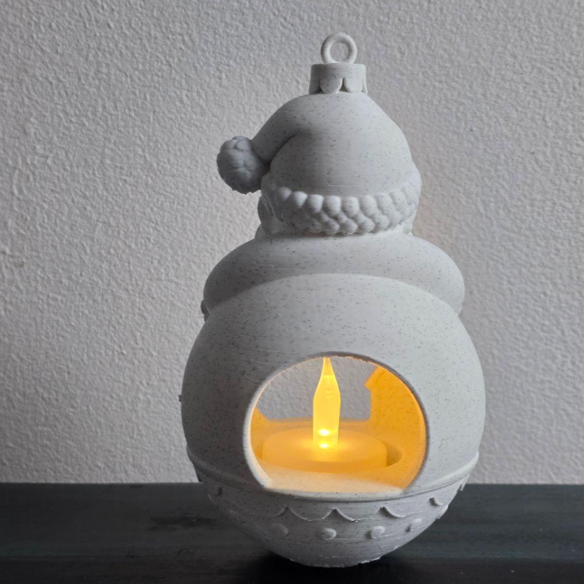 GENERICO - Portavelas de Papá Noel Colgable