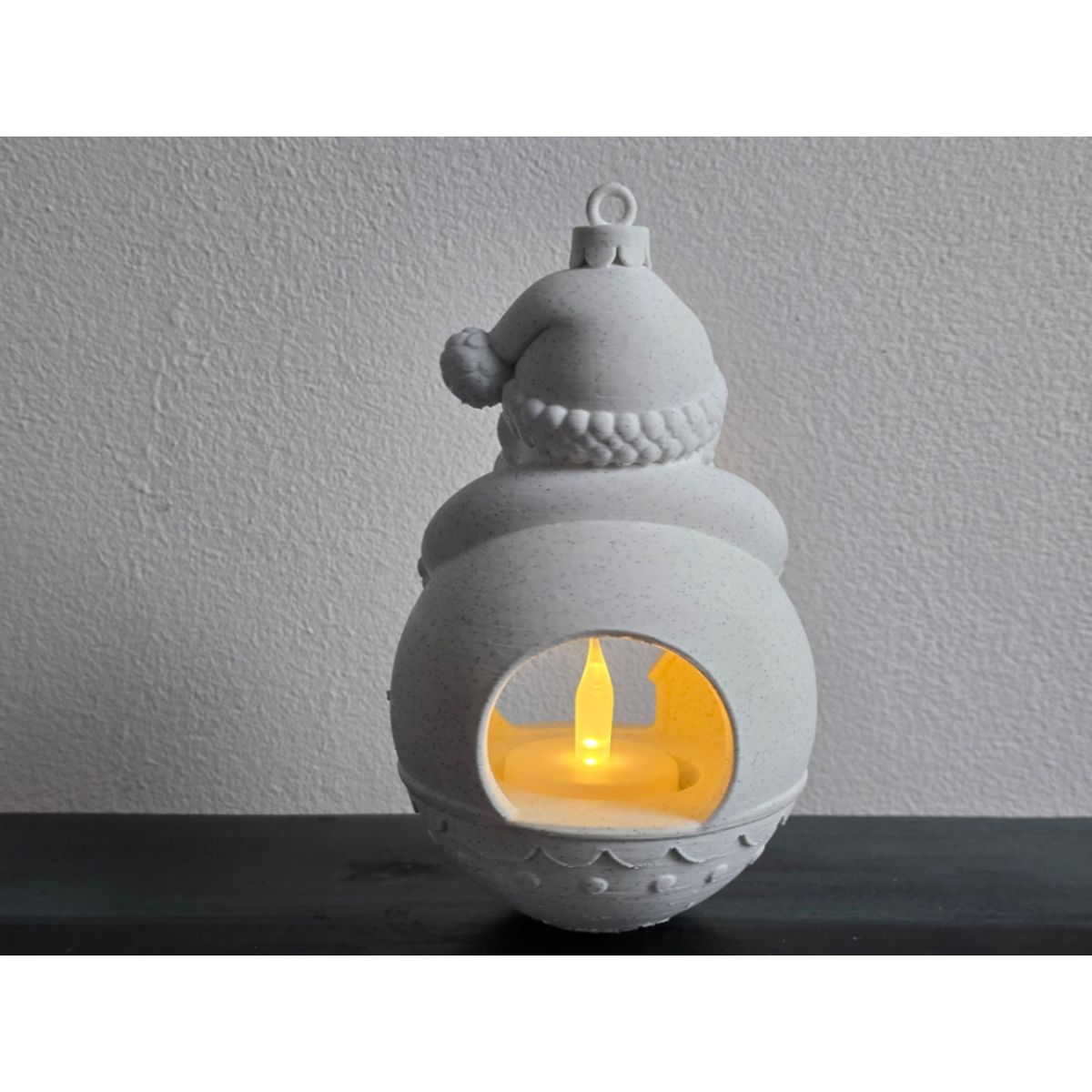 GENERICO - Portavelas de Papá Noel Colgable