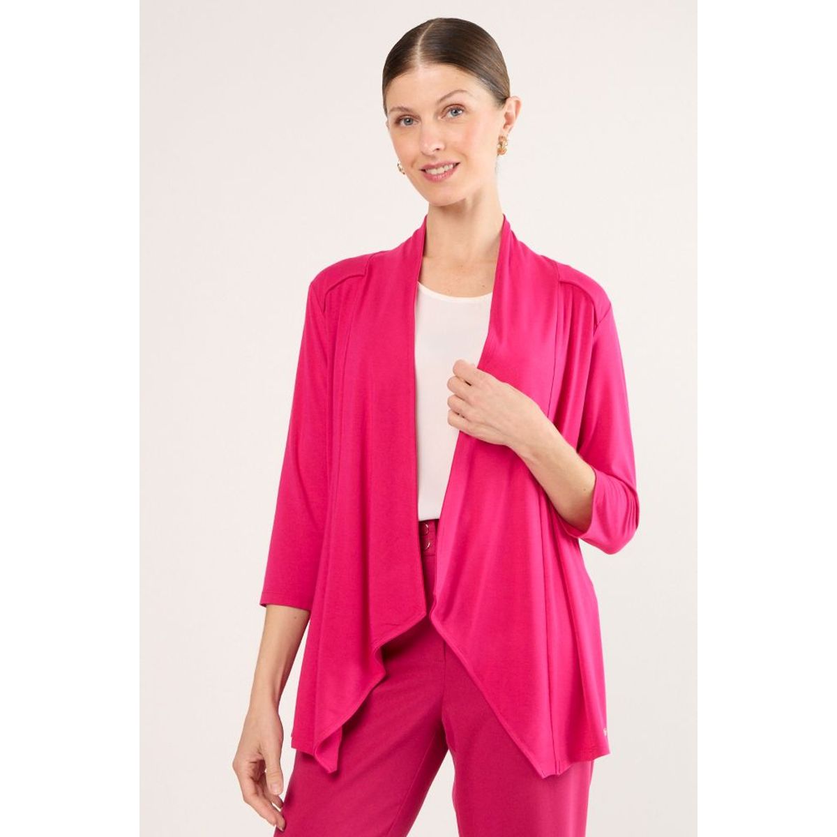 MA GRIFFE - Tapado Abierto Mujer Fucsia Magriffe