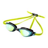 LENTE NATACION S67 UV FALCON MIRROR NEGRO/AZUL