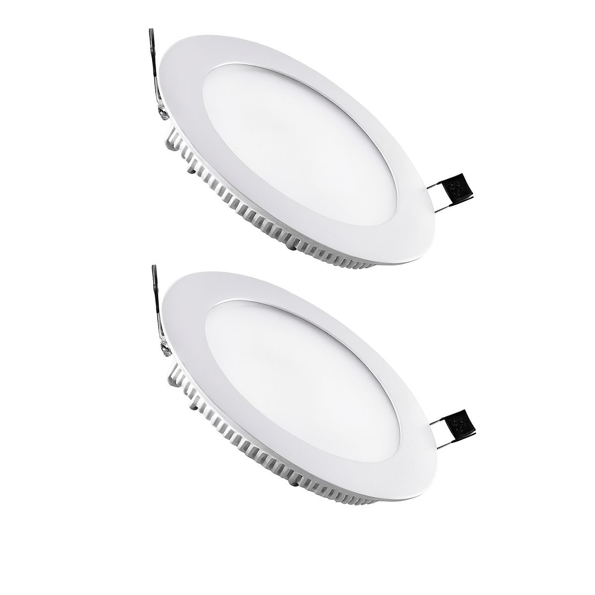 AVC - PACK 2 PANELES LED ECO EMBUTIDO REDONDO 18W CALIDO