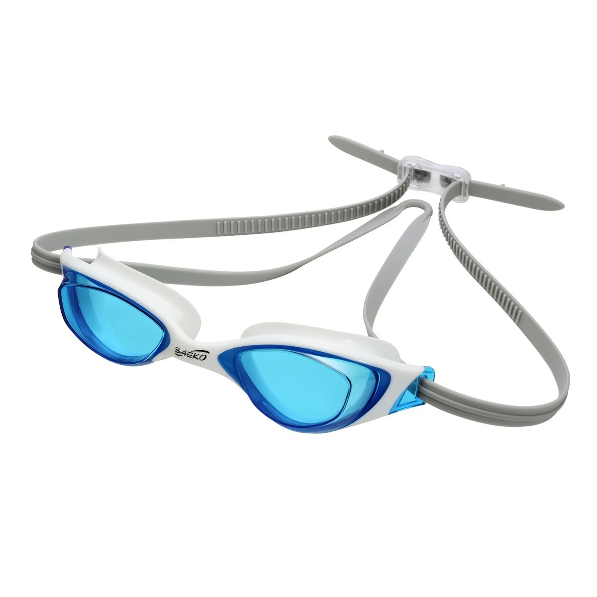SAEKO - LENTE NATACION SAEKO S67 FALCON BLANCO/AZUL