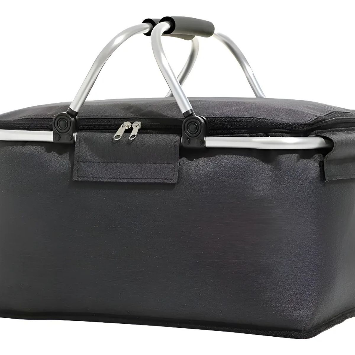 GENERICO - Canasta Picnic Cooler Bolso Térmica Plegable Portatil Gris Oscuro