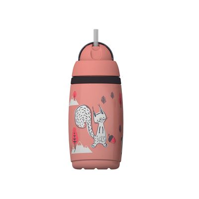 Imagen 2 del producto VASO CON BOMBILLA 266ML SUPERSTAR STRAW 12M+ ROSADO