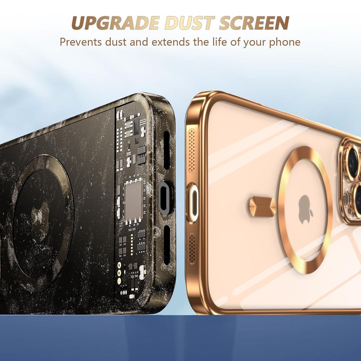 GENERICO - Carcasa Para iPhone 15 Pro Magnetica Con Lente De Cámaras