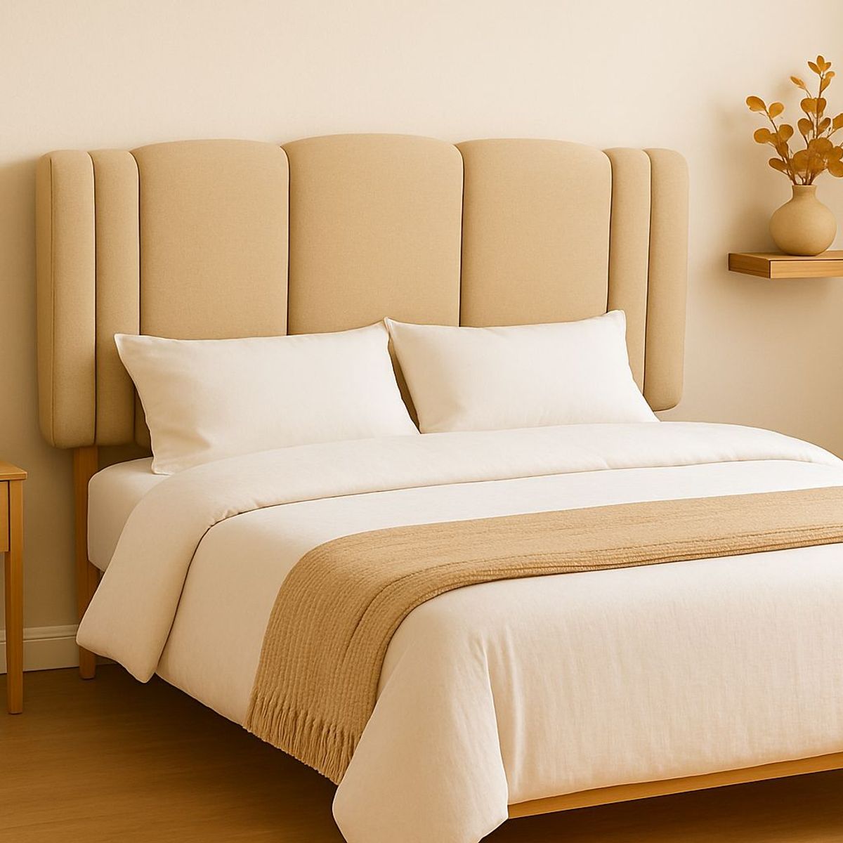 GENERICO - Respaldo 2 Plazas Ejecutivo Beige Lino