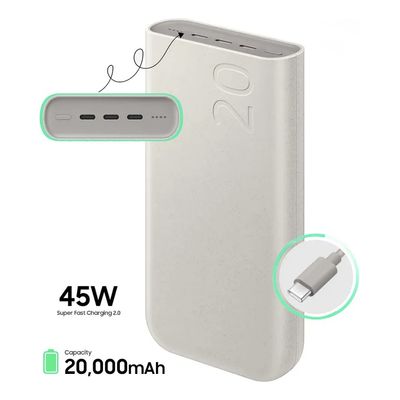 Imagen 2 del producto Batería Externa Carga Rápida 45w 3 Puertos 20000mah