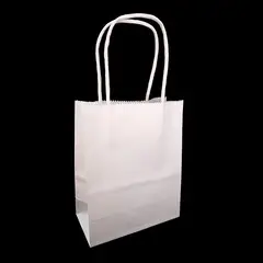 GENERICO - BOLSA REGALO KRAFT BLANCO 14X115X7 X12 UNI