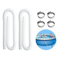 GENERICO - Manguera Filtro Piscina Universal 150cm Blanco + Accesorios