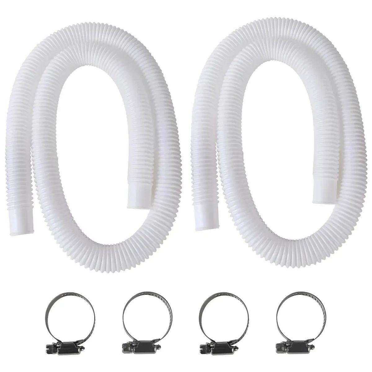 GENERICO - Manguera Filtro Piscina Universal 150cm Blanco + Accesorios