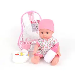 GENERICO - Muñeca Bebe Hace Pipi Con Accesorios