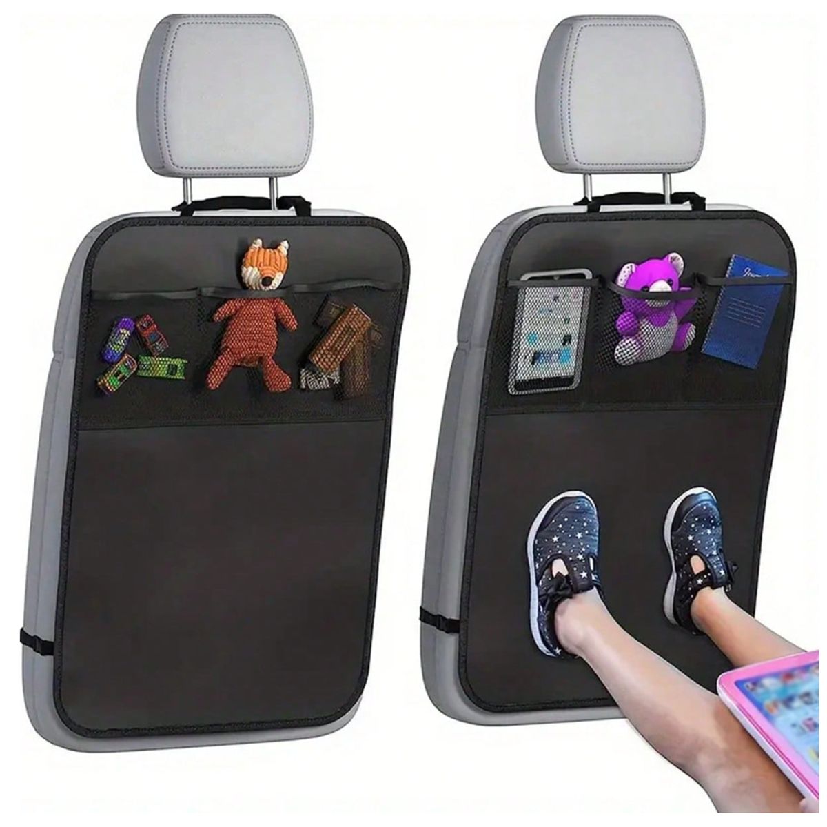 GENERICO - Protector Respaldo Asiento Auto Silla Bebe Soporte Tablet