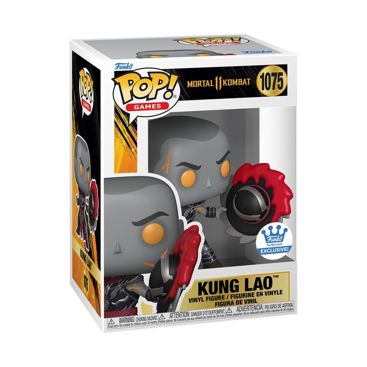 FUNKO - Funko Pop Mortal Kombat – Kung Lao 1075 + Protector