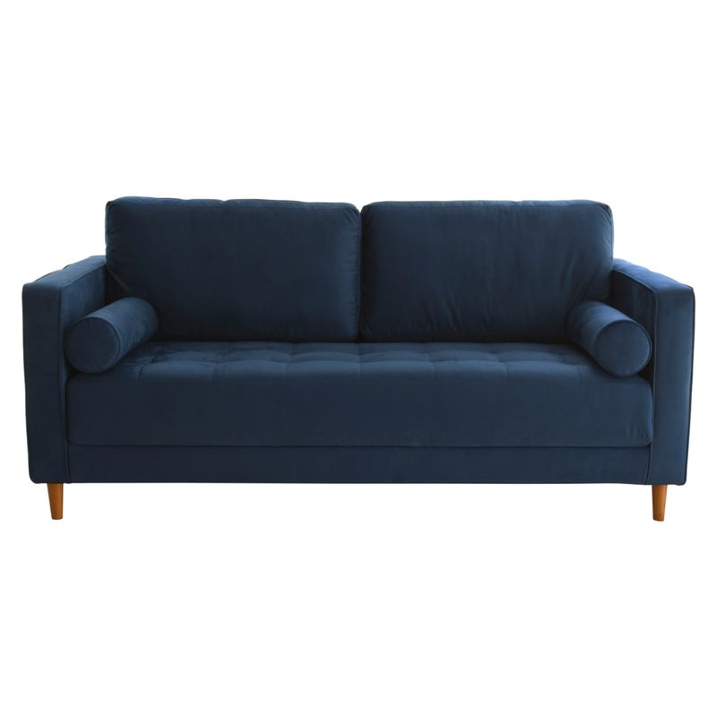 HOME MOBILI - Sofá Adda 2 Cuerpos Azul Home Mobili